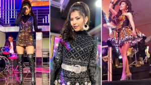 Yarita Lizeth se cayó en el escenario durante una presentación en Puno