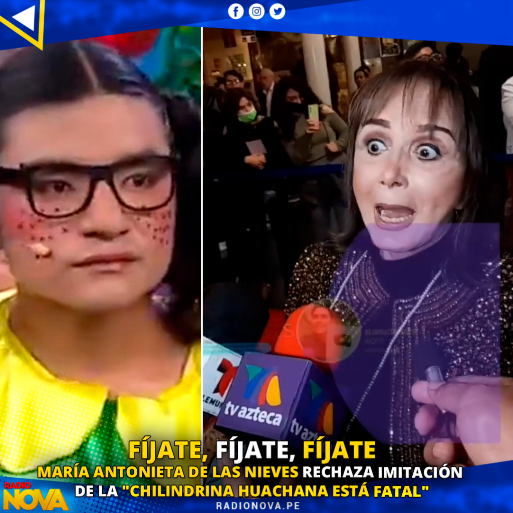 María Antonieta de las Nieves rechaza imitación de la "chilindrina huachana": "está fatal"‼️