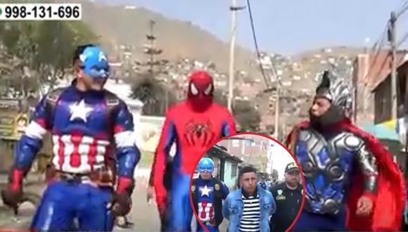 SJL: Policías vestidos de “Avengers” desarticularon clan familiar que vendía droga