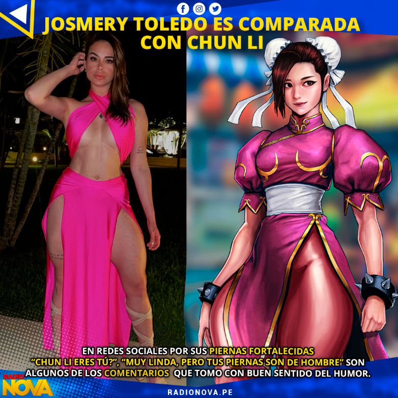Jossmery Toledo es comparada con Chun li en redes sociales por su trabajada figura